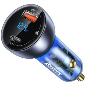 Cargador de Coche Baseus 65W Doble Puerto