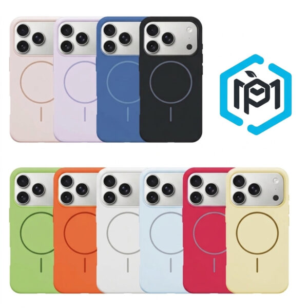 FUNDA SILICONA COLOR CON MAGSAFE